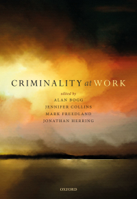 Cover image: Criminality at Work 1st edition 9780198836995