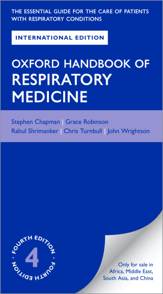 Imagen de portada: Oxford Handbook of Respiratory Medicine 4th edition 9780192574053