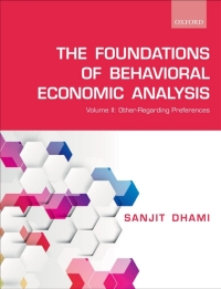 Immagine di copertina: The Foundations of Behavioral Economic Analysis 1st edition 9780198837435
