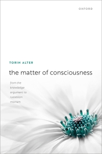 Cover image: The Matter of Consciousness 9780198840459
