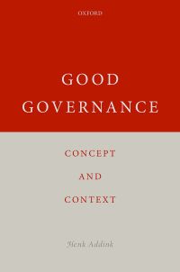 Imagen de portada: Good Governance 9780192578013