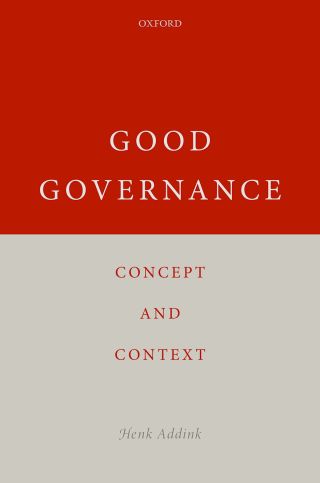 Cover image: Good Governance 9780192578013