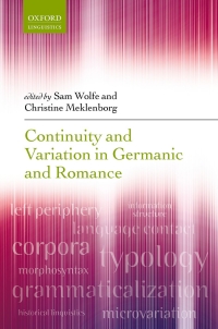 Imagen de portada: Continuity and Variation in Germanic and Romance 9780198841166