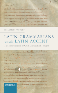 Imagen de portada: Latin Grammarians on the Latin Accent 9780198841609