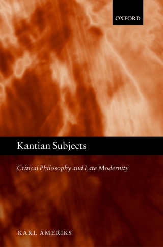 Imagen de portada: Kantian Subjects 9780198841852