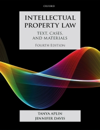 Cover image: Intellectual Property Law 4th edition 9780198842873
