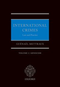 Titelbild: International Crimes: Volume I: Genocide 9780198843115