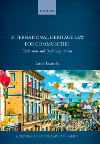 表紙画像: International Heritage Law for Communities 9780192581303