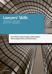 Cover image: Lawyers' Skills 22nd edition 9780192582287