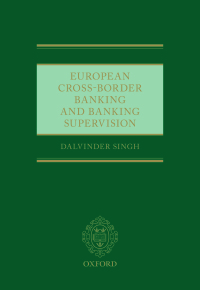 Cover image: European Cross-Border Banking and Banking Supervision 9780198844754