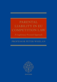 Cover image: Parental Liability in EU Competition Law 1st edition 9780198844839