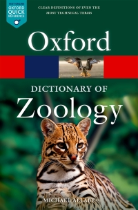 Imagen de portada: A Dictionary of Zoology 5th edition 9780198845089