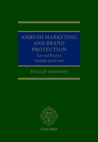 Cover image: Ambush Marketing and Brand Protection 3rd edition 9780198845201