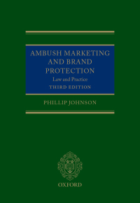 Cover image: Ambush Marketing and Brand Protection 3rd edition 9780198845201