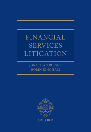 Cover image: Financial Services Litigation 1st edition 9780198846512