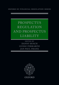 Cover image: Prospectus Regulation and Prospectus Liability 1st edition 9780198846529
