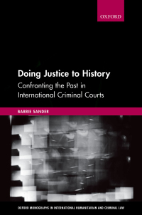 Cover image: Doing Justice to History 9780192586087