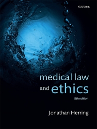 Cover image: Medical Law and Ethics 8th edition 9780198846956