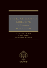 Titelbild: The EU Citizenship Directive: A Commentary 2nd edition 9780198849384