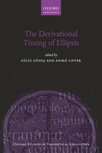 Cover image: The Derivational Timing of Ellipsis 9780198849490