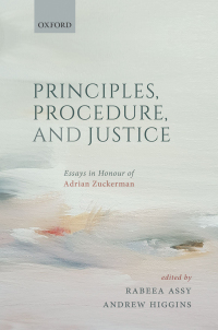 Cover image: Principles, Procedure, and Justice 1st edition 9780198850410