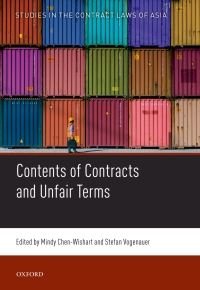 Cover image: Contents of Contracts and Unfair Terms 1st edition 9780198850427