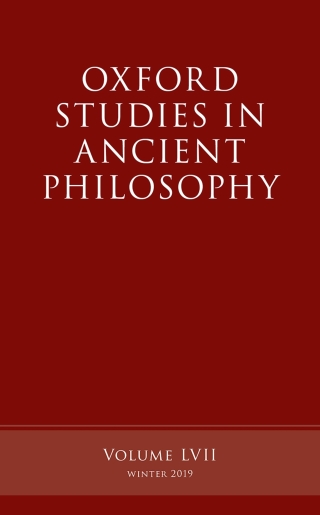 表紙画像: Oxford Studies in Ancient Philosophy, Volume 57 1st edition 9780198850847