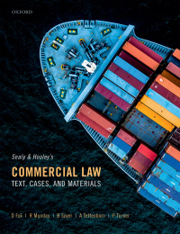 Cover image: Sealy and Hooley's Commercial Law 6th edition 9780192591609