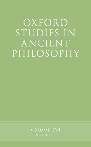 Cover image: Oxford Studies in Ancient Philosophy, Volume 56 1st edition 9780198851011