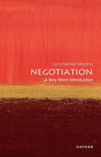 Cover image: Negotiation: A Very Short Introduction 9780198851400