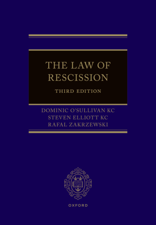 Imagen de portada: The Law of Rescission 3rd edition 9780198852285