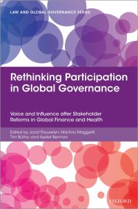 Omslagafbeelding: Rethinking Participation in Global Governance 9780198852568