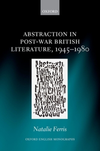 Imagen de portada: Abstraction in Post-War British Literature 1945-1980 9780198852698