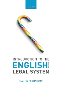 صورة الغلاف: Introduction to the English Legal System 15th edition 9780198852926