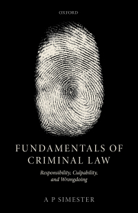 Cover image: Fundamentals of Criminal Law 9780198853145