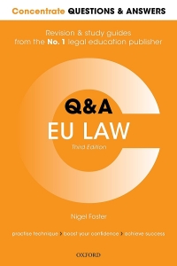 Omslagafbeelding: Concentrate Questions and Answers EU Law 3rd edition 9780192594716