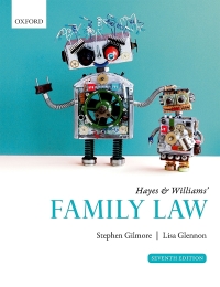 صورة الغلاف: Hayes & Williams' Family Law 7th edition 9780198853855