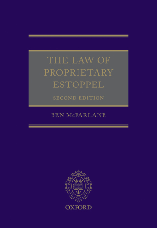 Cover image: The Law of Proprietary Estoppel 2nd edition 9780198814870