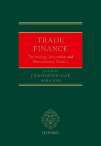 Cover image: Trade Finance 9780198854470