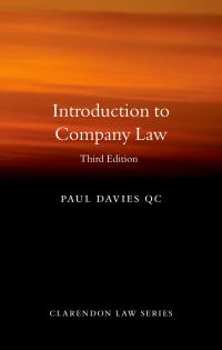 Omslagafbeelding: Introduction to Company Law 3rd edition 9780192597144