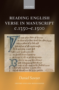 Imagen de portada: Reading English Verse in Manuscript c.1350-c.1500 9780198857778
