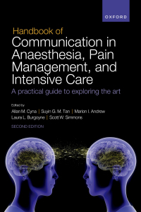 Cover image: Handbook of Communication in Anaesthesia, Pain Management, and Intensive Care 2nd edition 9780198858669