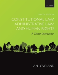 Cover image: Constitutional Law, Administrative Law, and Human Rights 9th edition 9780198860129