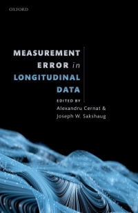 Cover image: Measurement Error in Longitudinal Data 9780198859987