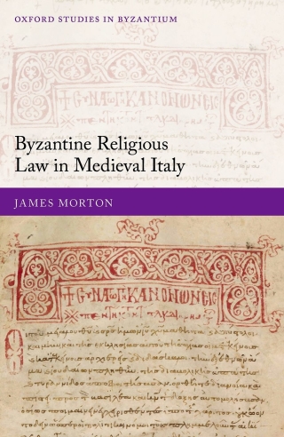Cover image: Byzantine Religious Law in Medieval Italy 9780198861140