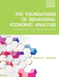 صورة الغلاف: The Foundations of Behavioral Economic Analysis 9780198861959
