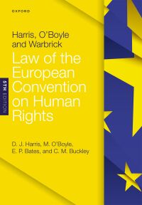 Imagen de portada: Harris, O'Boyle, and Warbrick: Law of the European Convention on Human Rights 5th edition 9780198862000