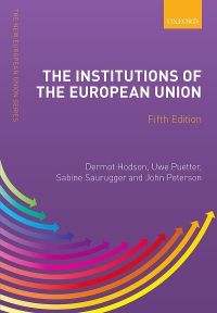 Titelbild: The Institutions of the European Union 5th edition 9780198862222