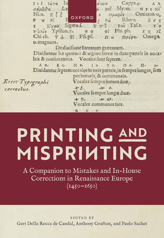 Cover image: Printing and Misprinting 9780198863045