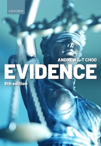 Cover image: Evidence 6th edition 9780192609748